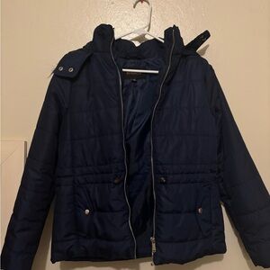 Guess Navy Puffer Jacket